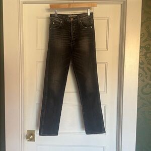 AMO Black Chloe Crop Jean, 25